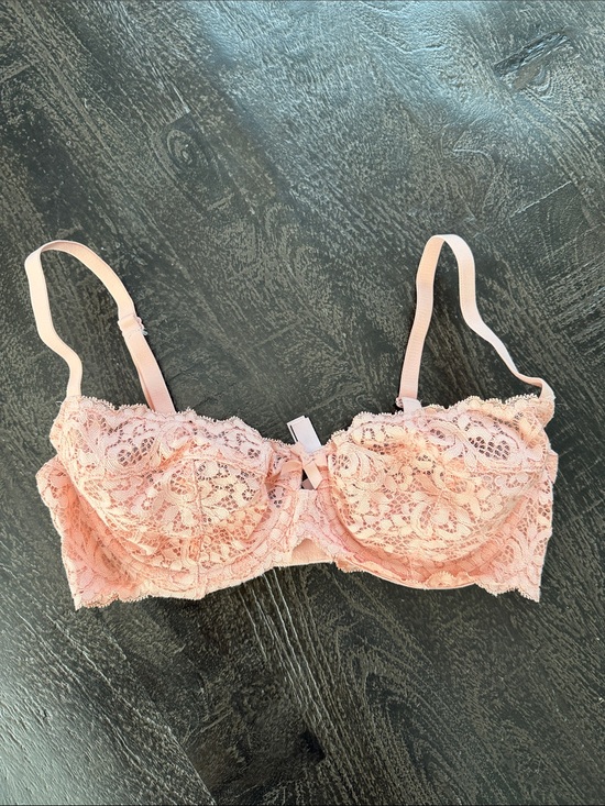 Victoria's Secret Other - Victoria's Secret Pink Lace Unlined Demi Bra